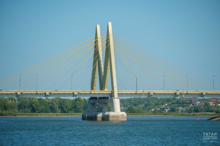 В Казани подсветят букву «М» на мосту Миллениум