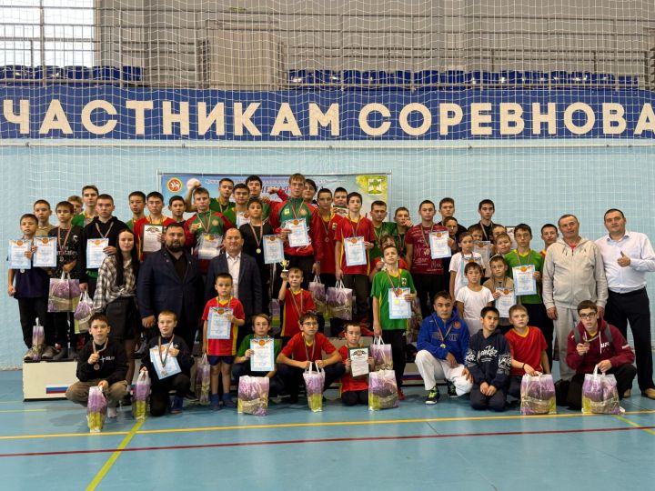 В  кайбицком спорткомплексе состоялись межрайонные соревнования по национальной борьбе корэш
